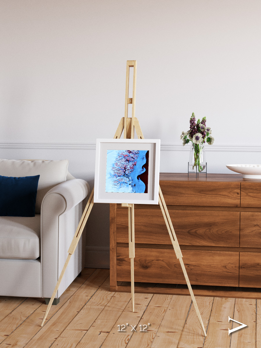 Polar Flow, Ice Waves Framed & Mounted Print