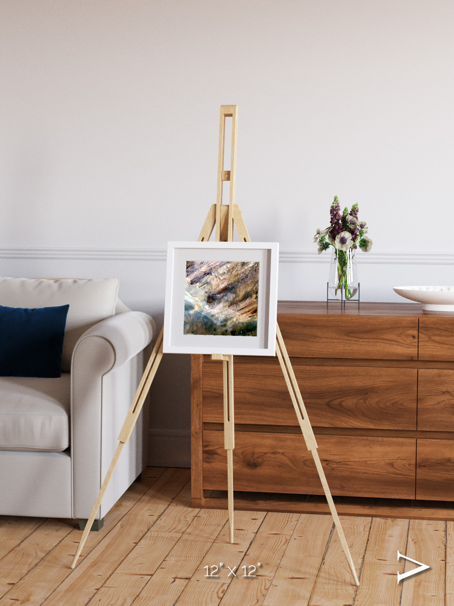 Lava Lines, Impact Framed & Mounted Print
