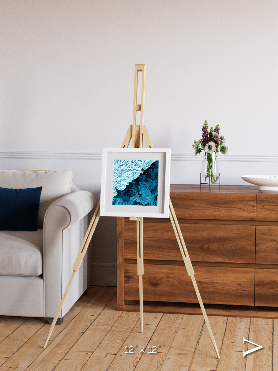 Glacial Passage, Kamchatka Peninsula Framed & Mounted Print