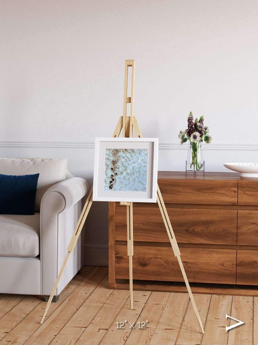 Wind Signatures, Karman Vortices Framed & Mounted Print