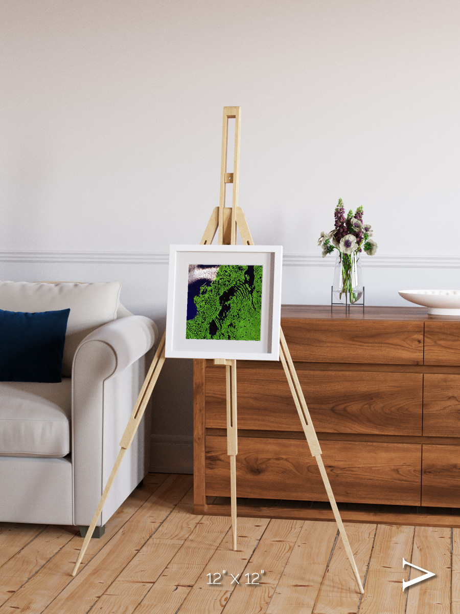 Tundra Reach, Liverpool Bay Framed & Mounted Print