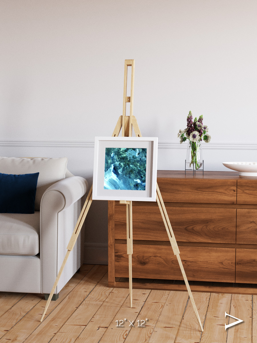 Heat Scars, Volcanoes Framed & Mounted Print