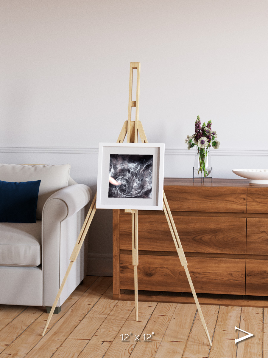 Wind Signatures, Whirlpool in the Air Framed & Mounted Print