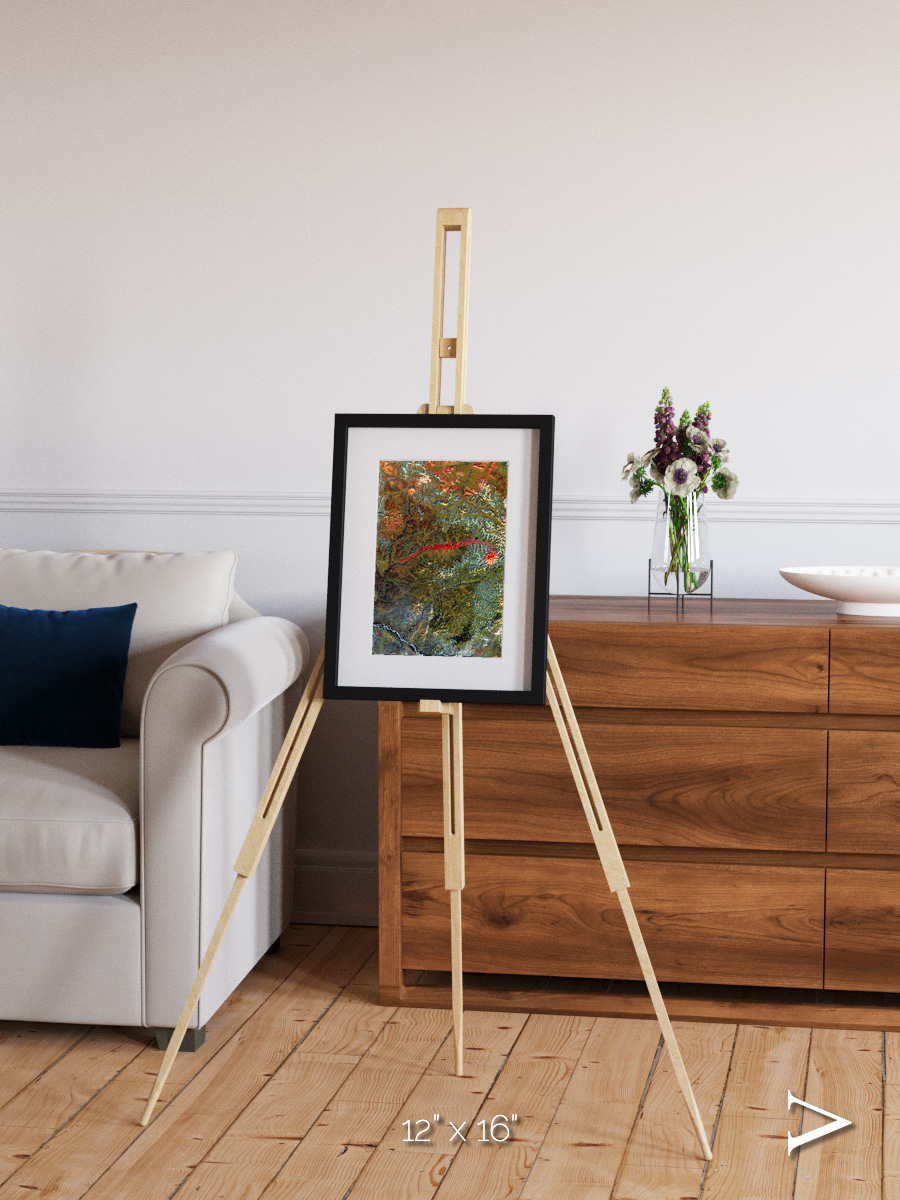 Ash and Stone, Anyuyskiy Volcano Framed & Mounted Print