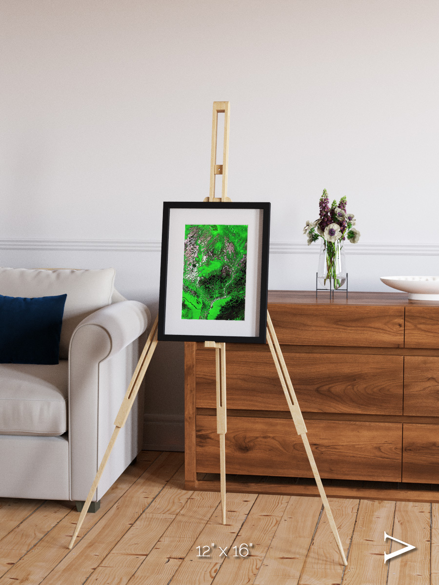 Ribbon River, Araca River Framed & Mounted Print