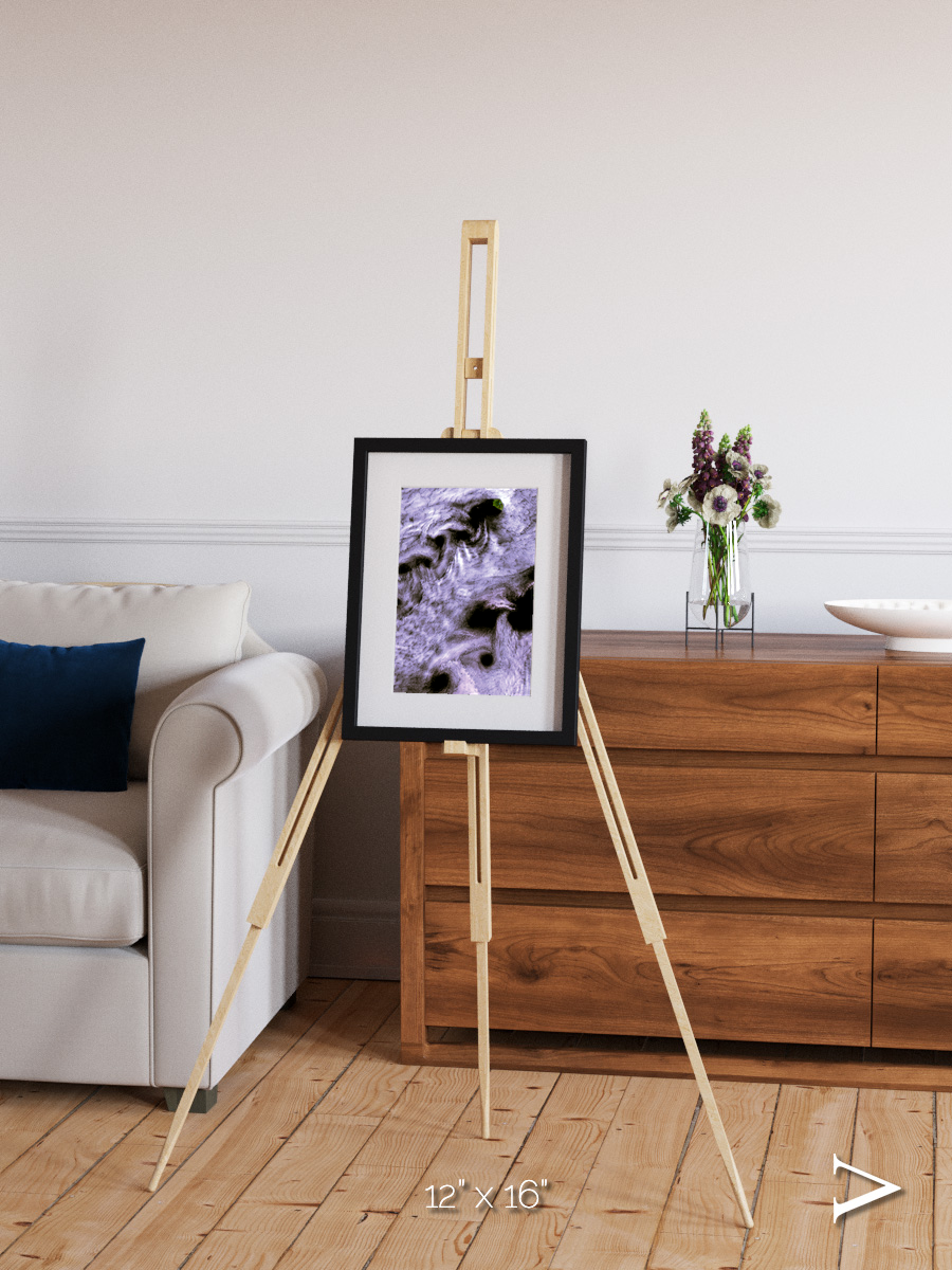 Vortices over Broutona, Kuril Islands Framed & Mounted Print