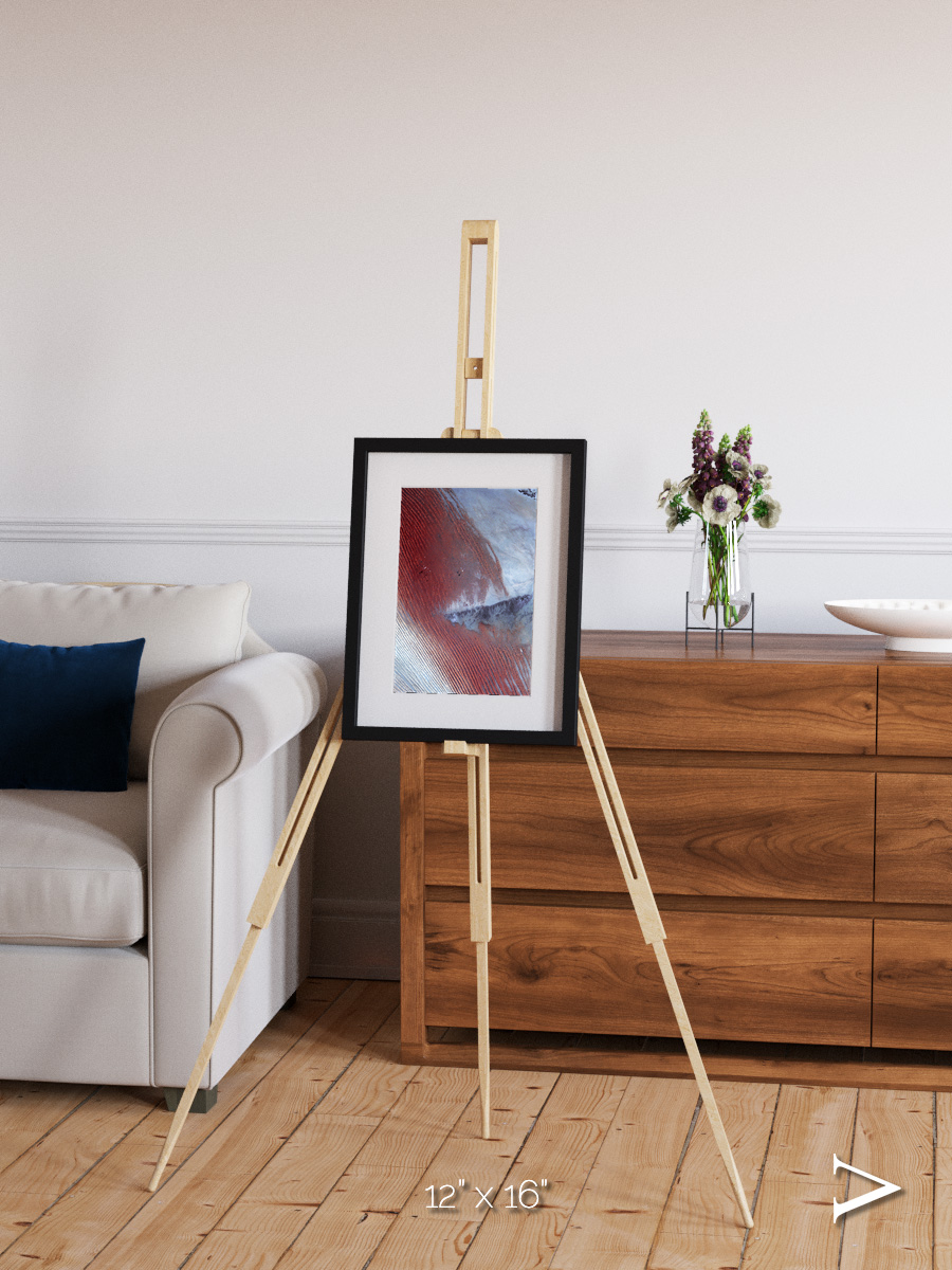 Wind Signatures, Empty Quarter Framed & Mounted Print