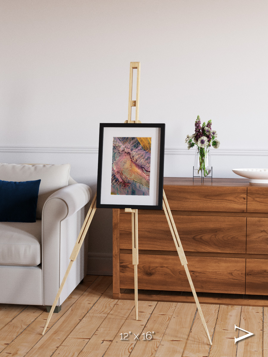 Echoes of Water, Western Desert Framed & Mounted Print