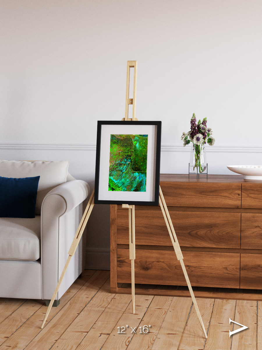 Linear Dunes, Florida Everglades Framed & Mounted Print