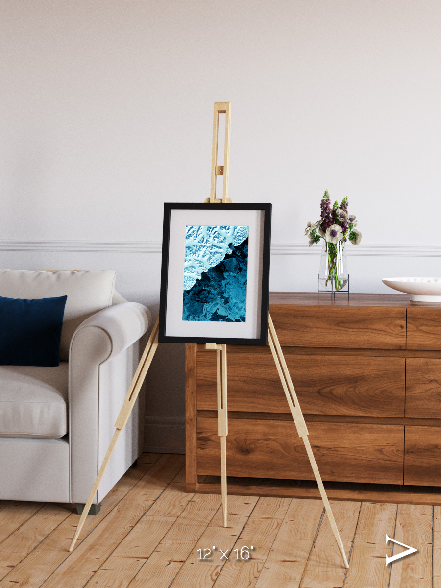 Glacial Passage, Kamchatka Peninsula Framed & Mounted Print