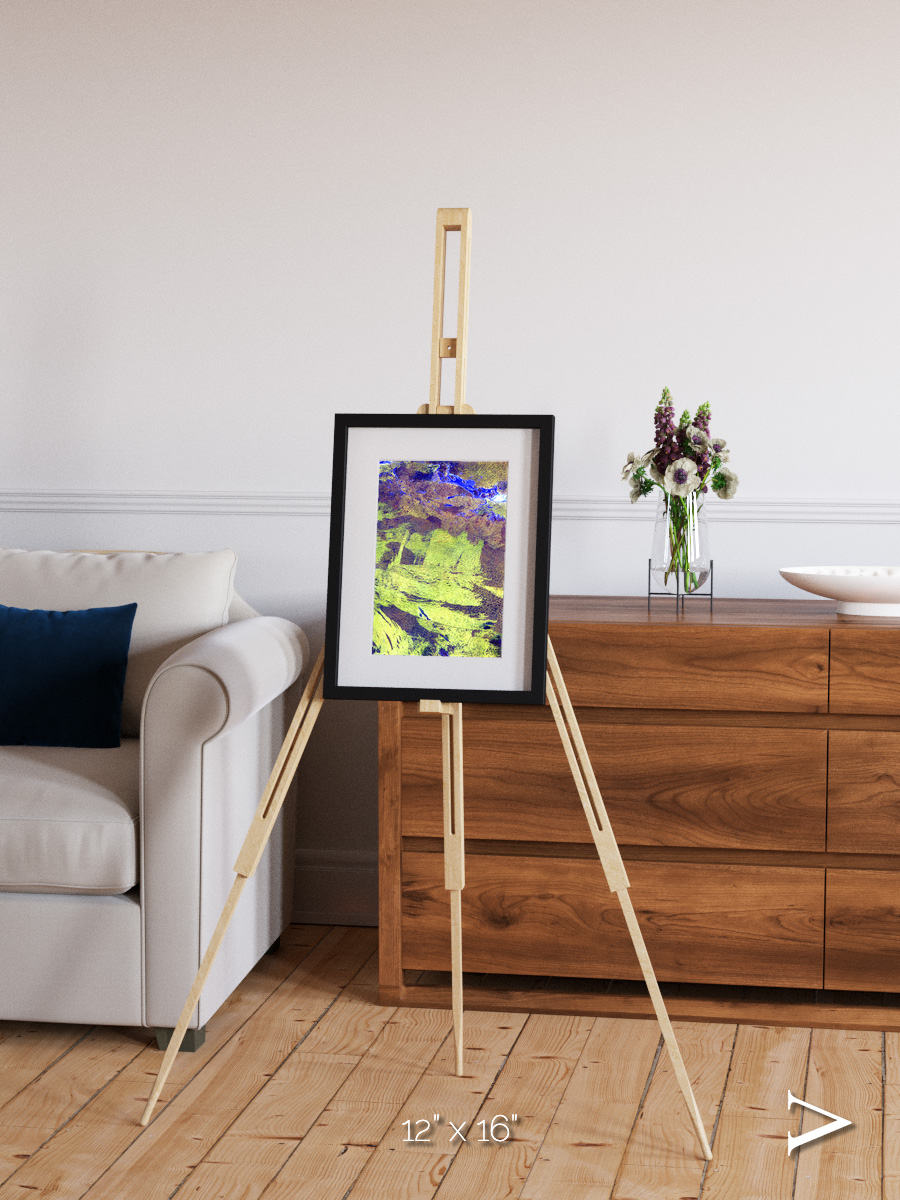 Lake Lines, Lake Amadeus Framed & Mounted Print