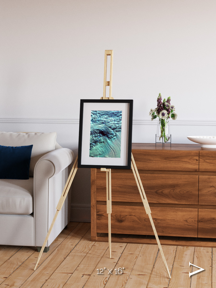 Ice River, Lambert Glacier Framed & Mounted Print