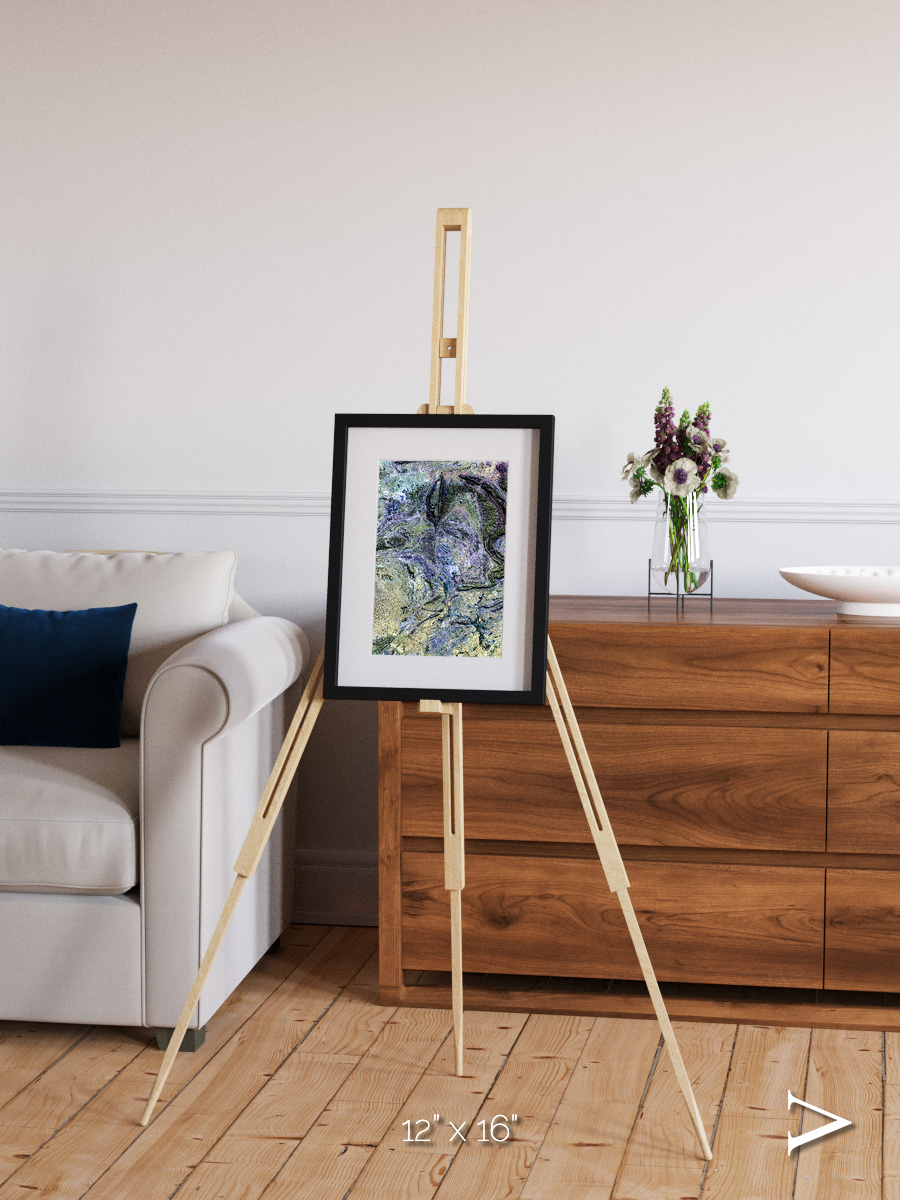 Mountain Textures, MacDonnell Ranges Framed & Mounted Print