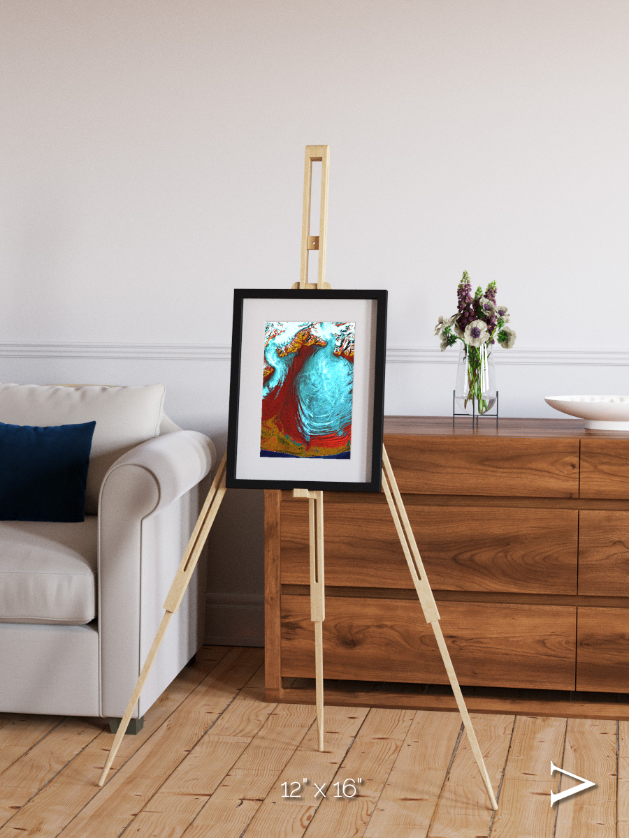 Glacial Passage, Malaspina Glacier Framed & Mounted Print