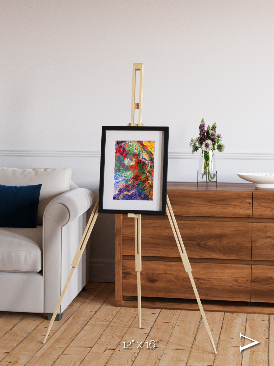 Melted Earth, Great Sandy Desert Framed & Mounted Print