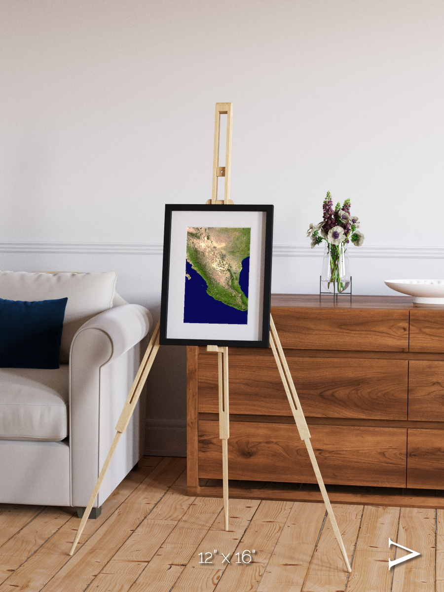 Windwritten Sands, Mexico and Central America Framed & Mounted Print