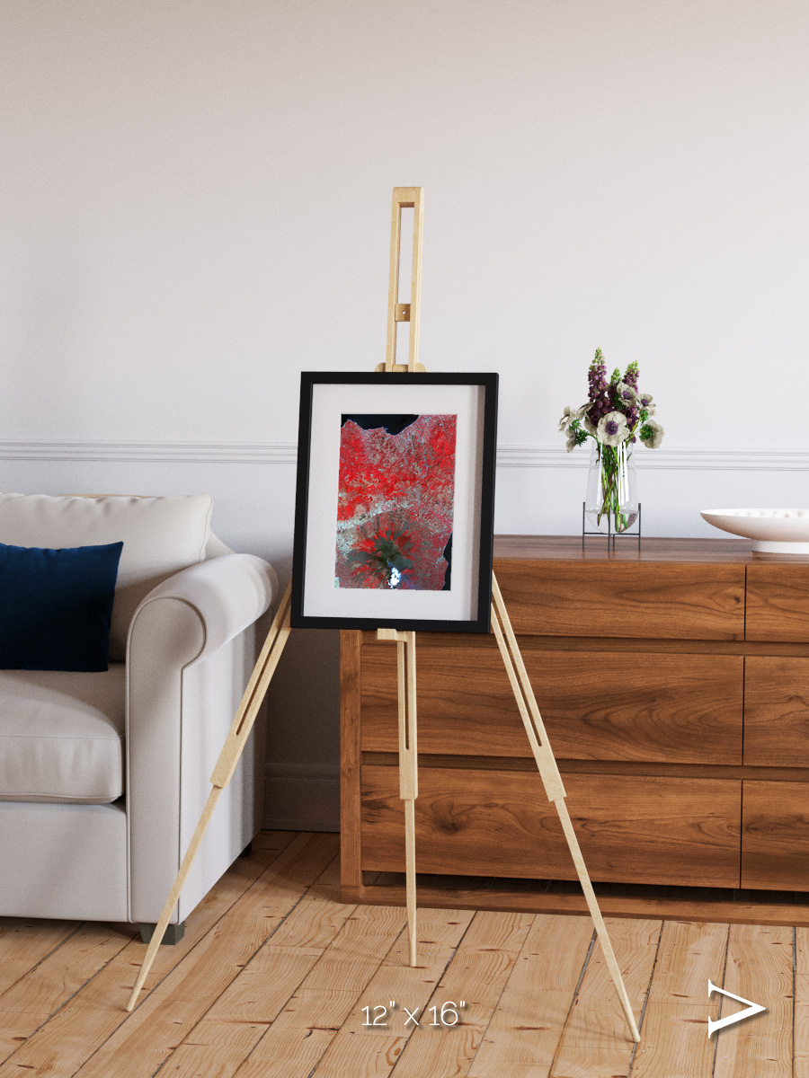 Painted Archipelago, Mt Etna Framed & Mounted Print