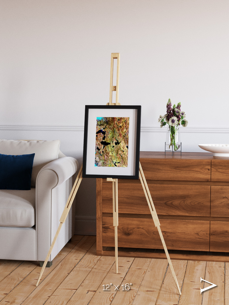 Above the Earth, Tibetan Plateau Framed & Mounted Print
