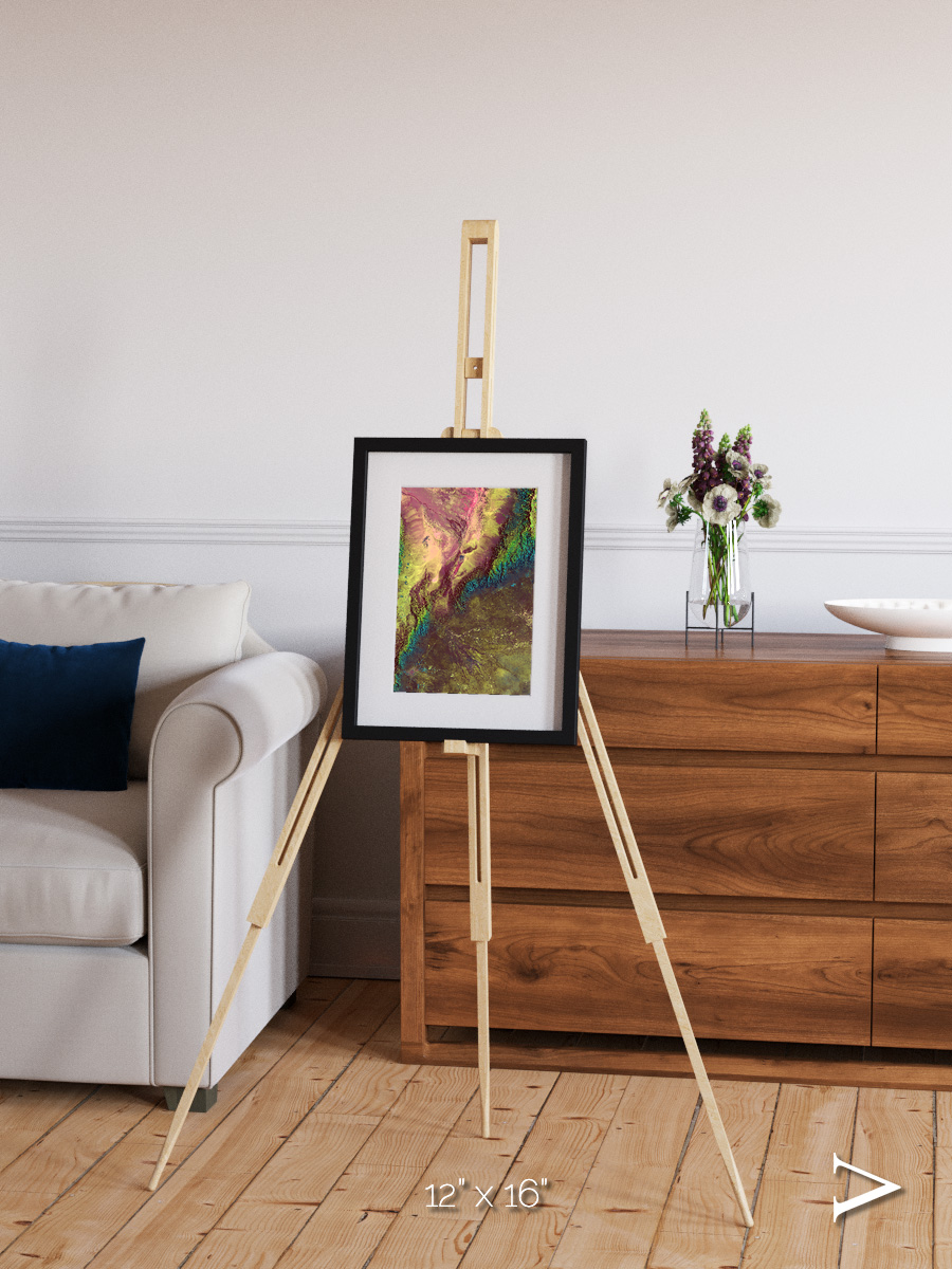 Textured Earth, Sierra de Velasco Framed & Mounted Print