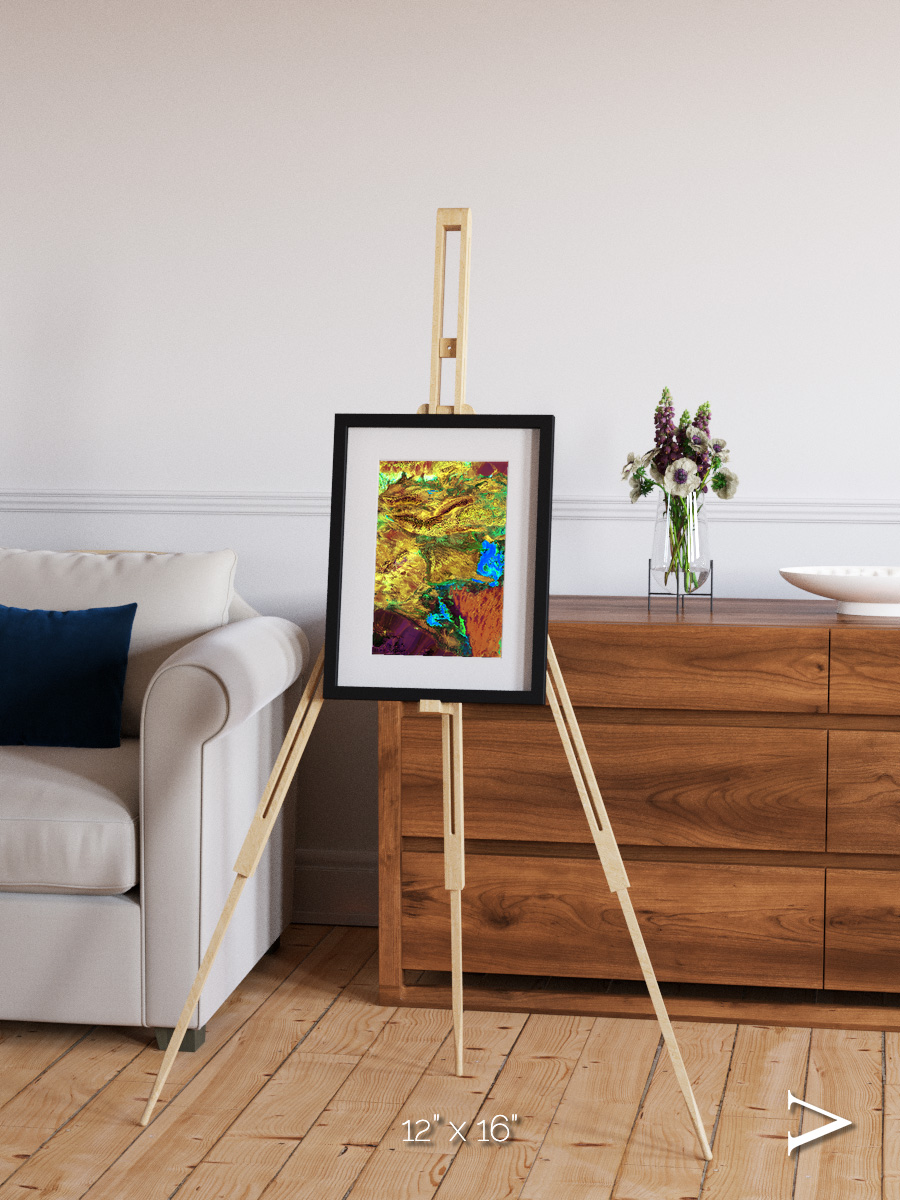 Salt and Storm, Dasht-e Kavir Framed & Mounted Print