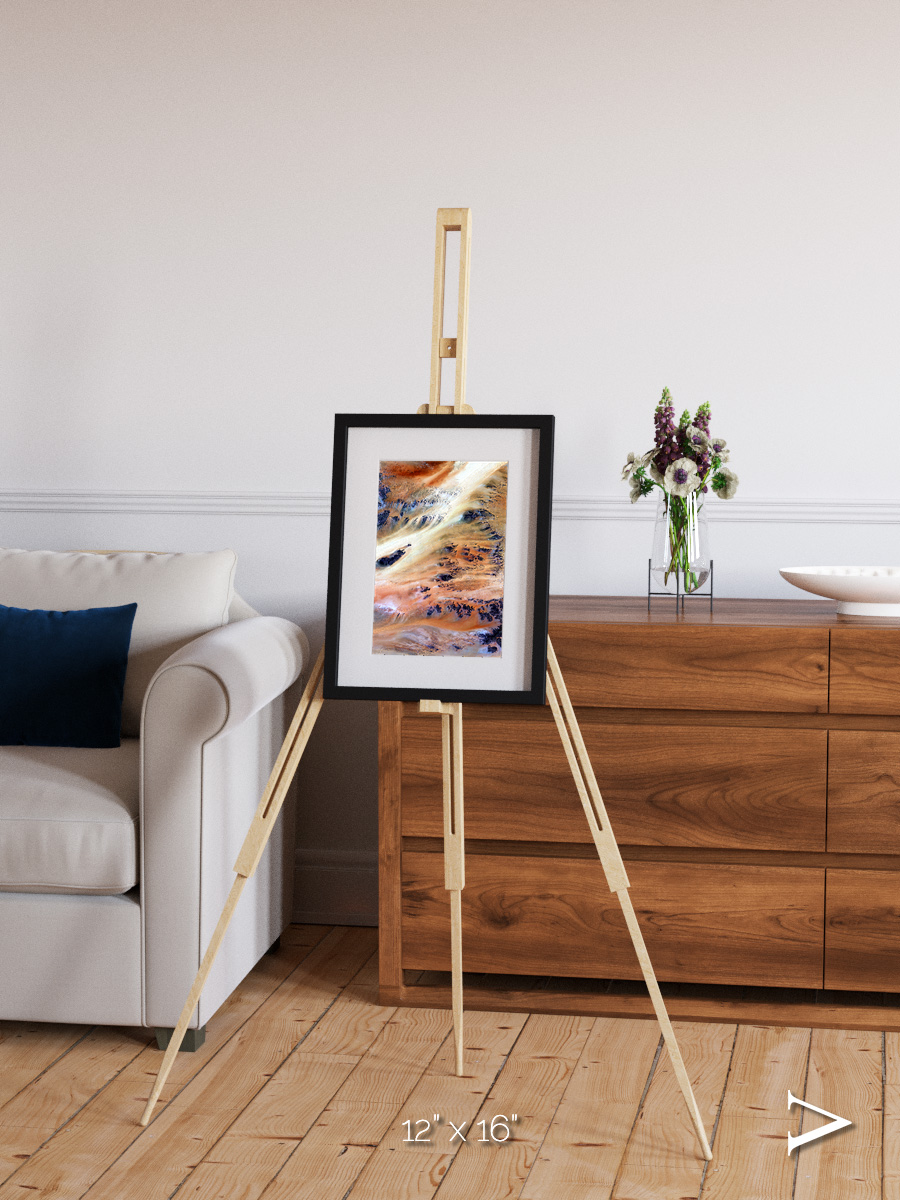 Shifting Dunes, Terkezi Oasis Framed & Mounted Print