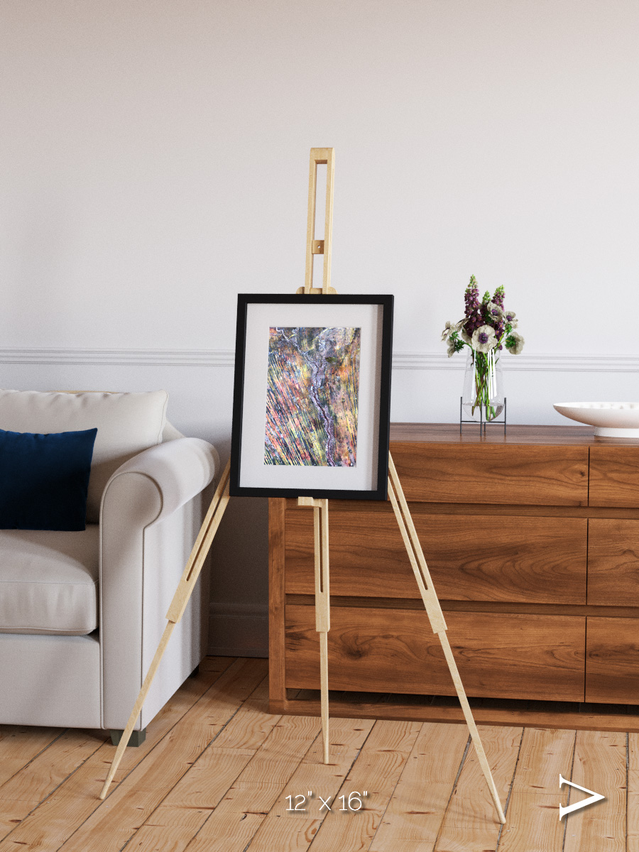 Crevasse Lines, The Optimist Framed & Mounted Print
