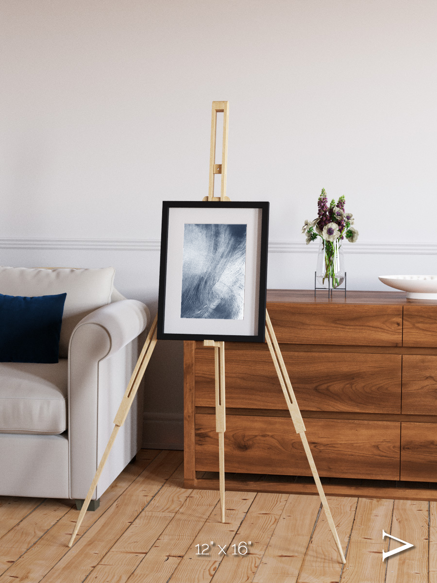 Wind Signatures, Whirlpool Cloud Framed & Mounted Print