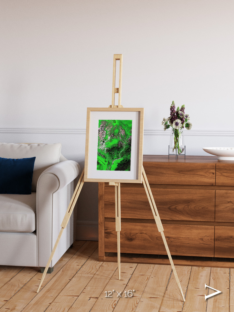 Ribbon River, Araca River Framed & Mounted Print