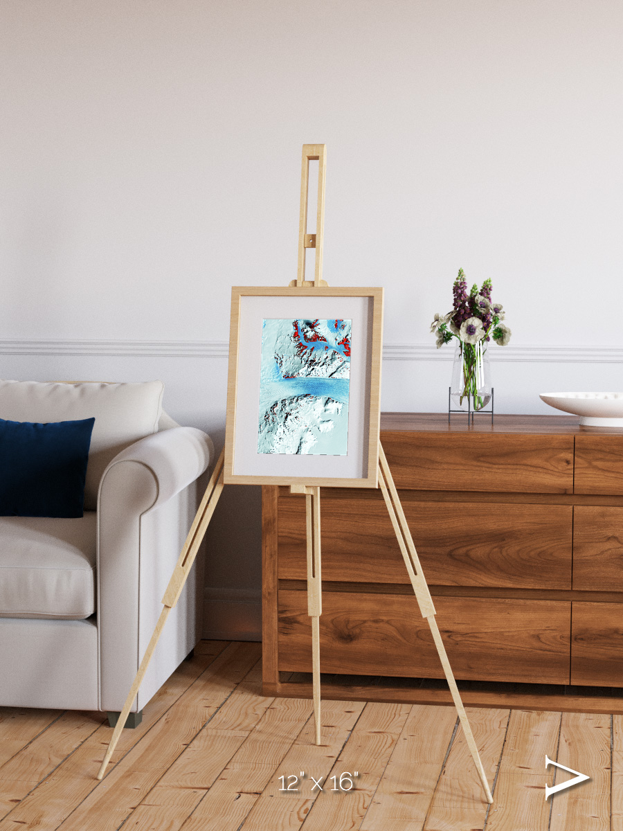 River of Ice, Byrd Glacier Framed & Mounted Print