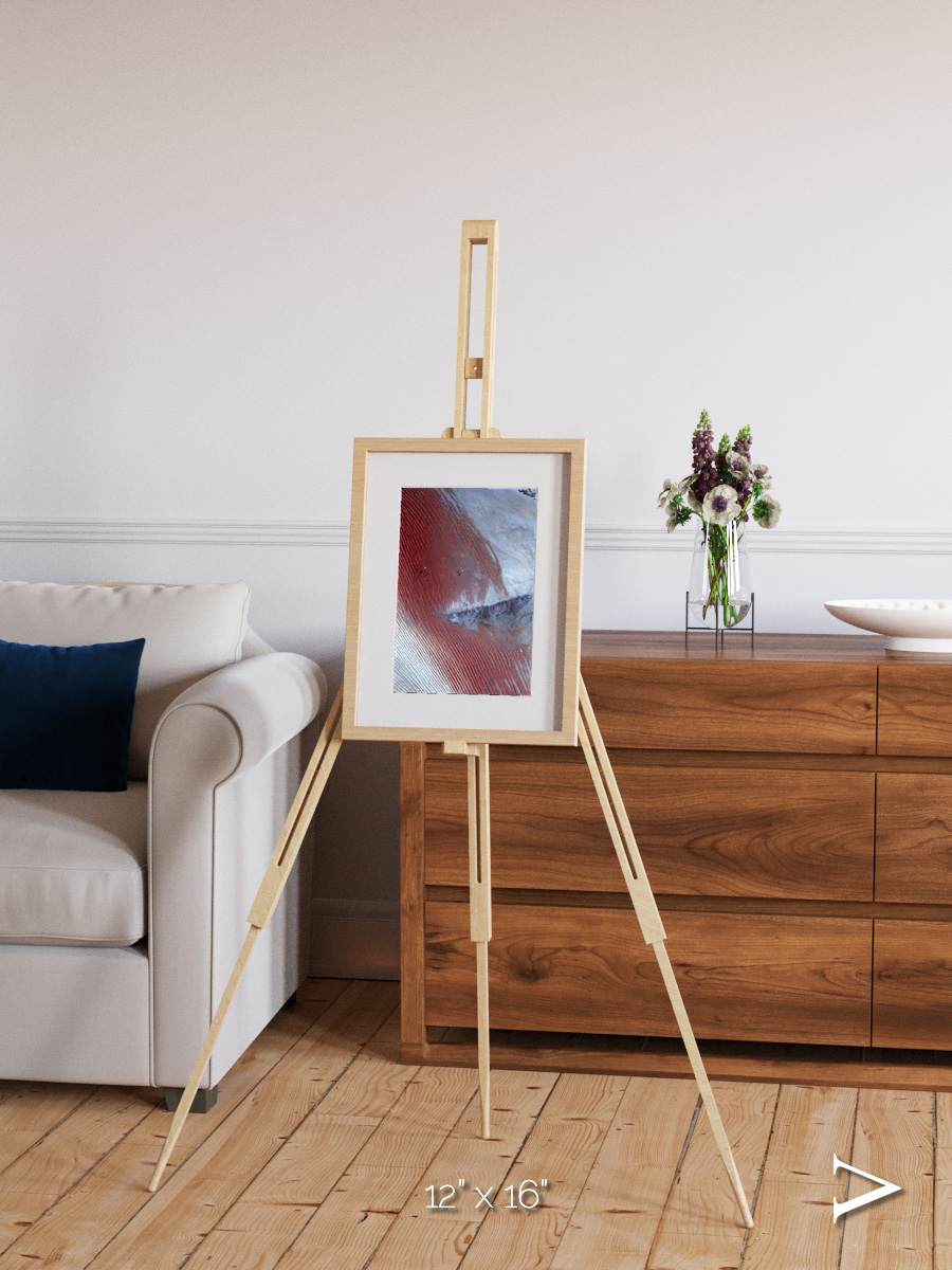 Wind Signatures, Empty Quarter Framed & Mounted Print