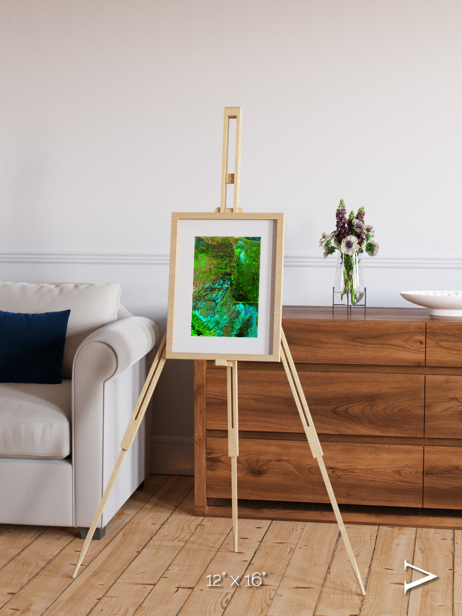 Linear Dunes, Florida Everglades Framed & Mounted Print