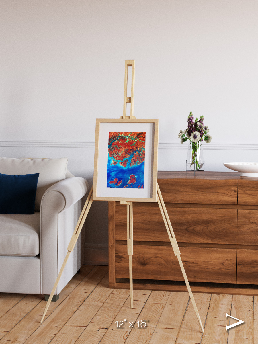 River and Plain, Guinea-Bissau Framed & Mounted Print