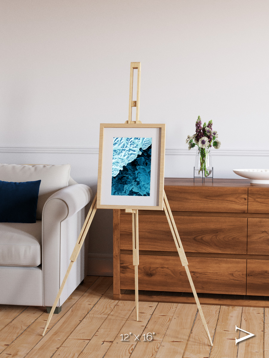 Glacial Passage, Kamchatka Peninsula Framed & Mounted Print