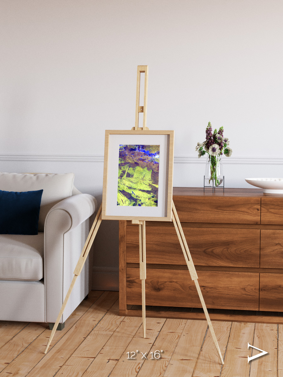 Lake Lines, Lake Amadeus Framed & Mounted Print
