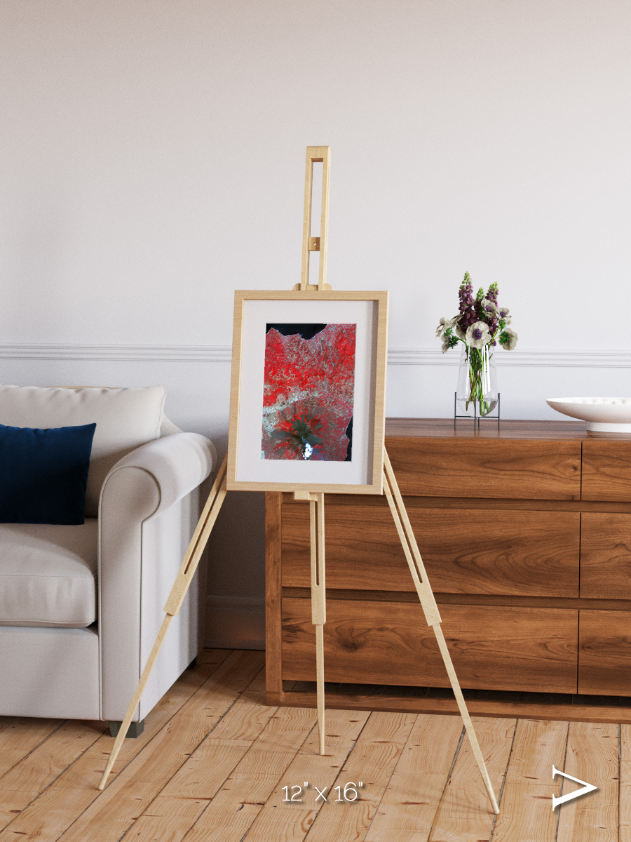 Painted Archipelago, Mt Etna Framed & Mounted Print