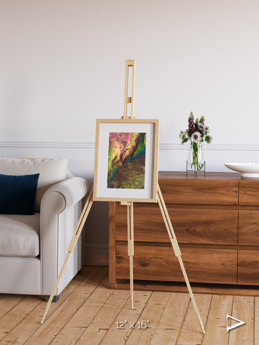 Textured Earth, Sierra de Velasco Framed & Mounted Print