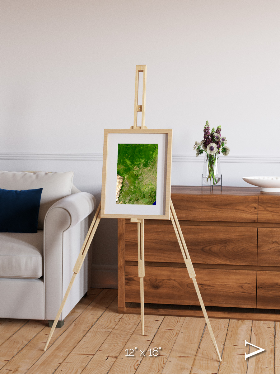 Ribbon River, South America Framed & Mounted Print