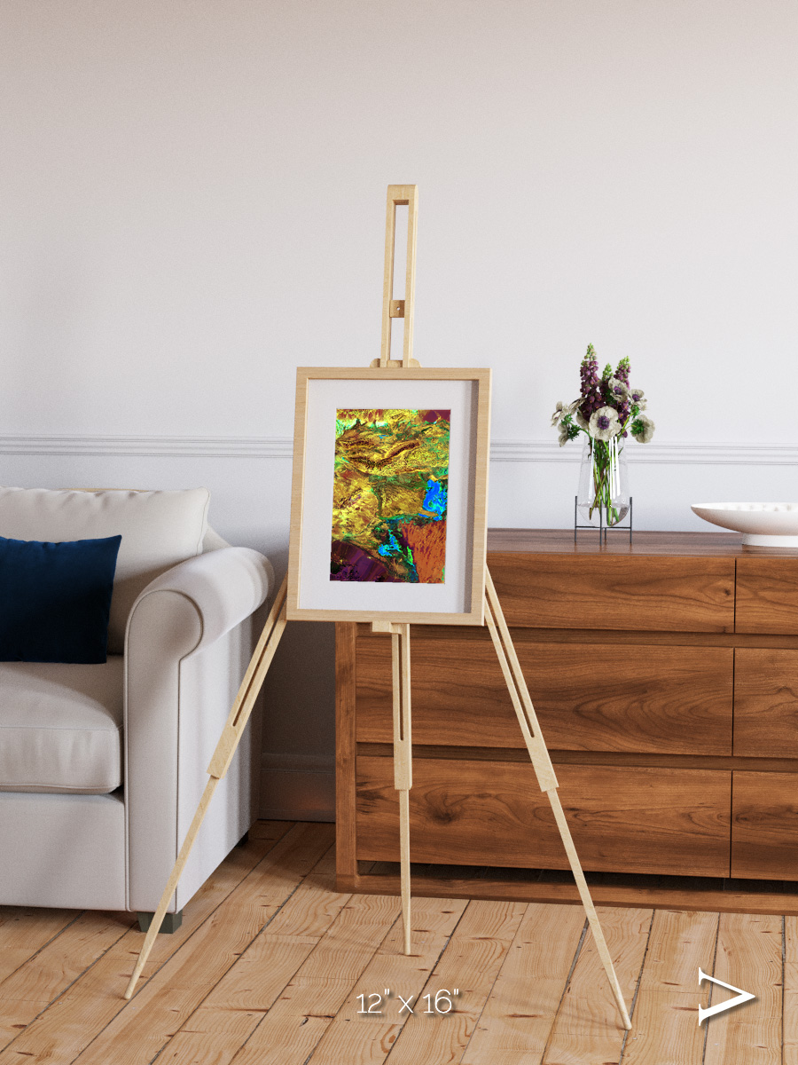 Salt and Storm, Dasht-e Kavir Framed & Mounted Print