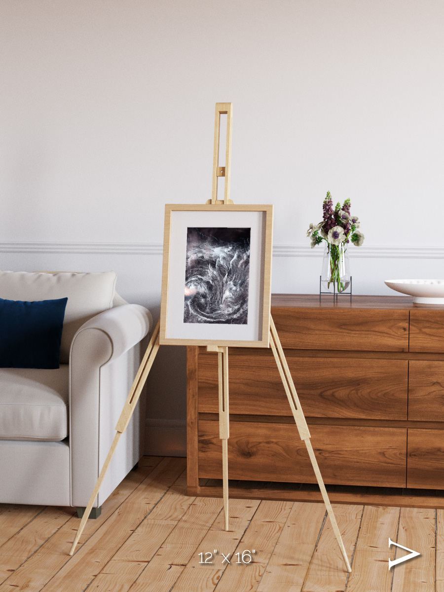 Wind Signatures, Whirlpool in the Air Framed & Mounted Print