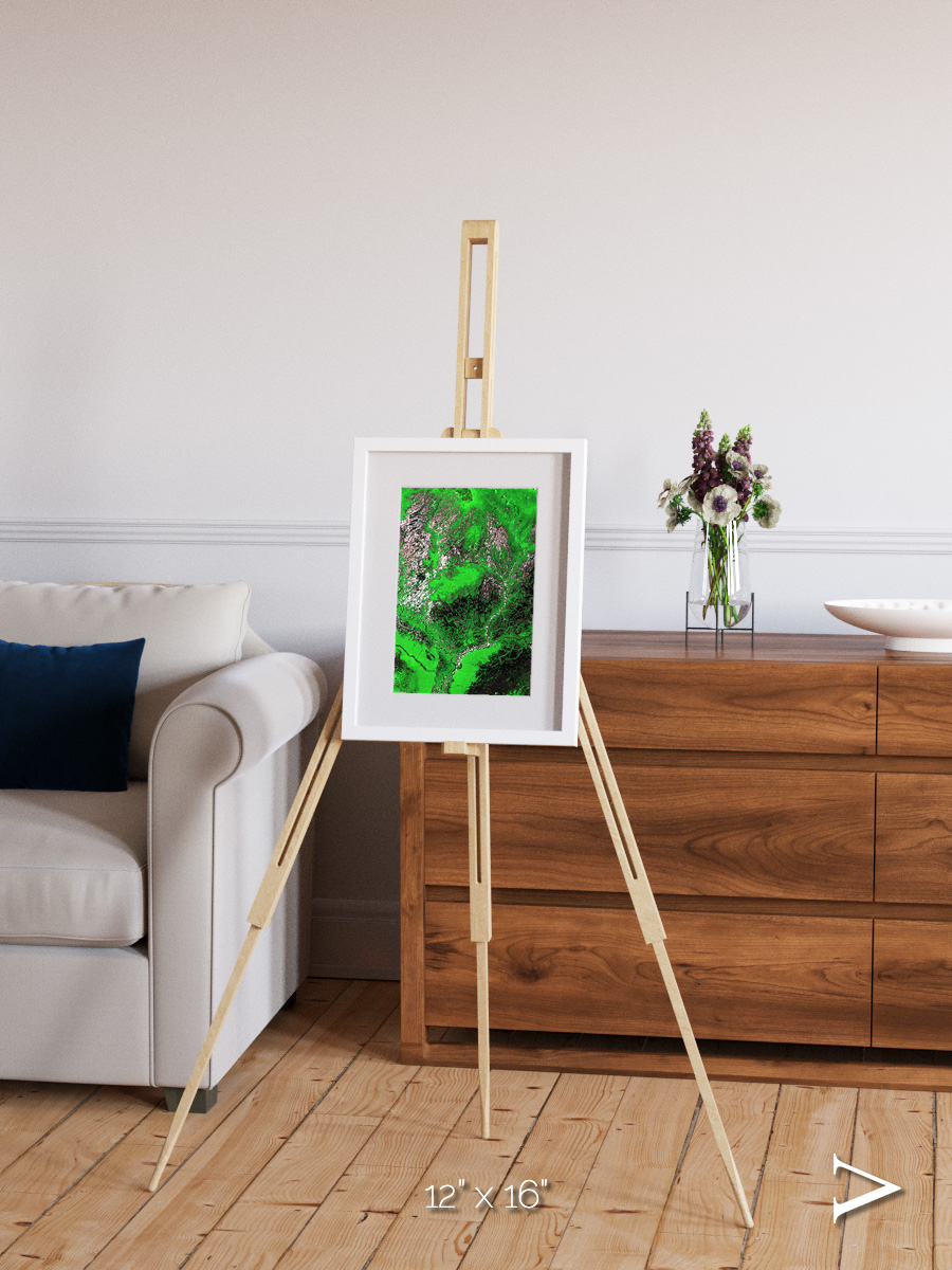 Ribbon River, Araca River Framed & Mounted Print