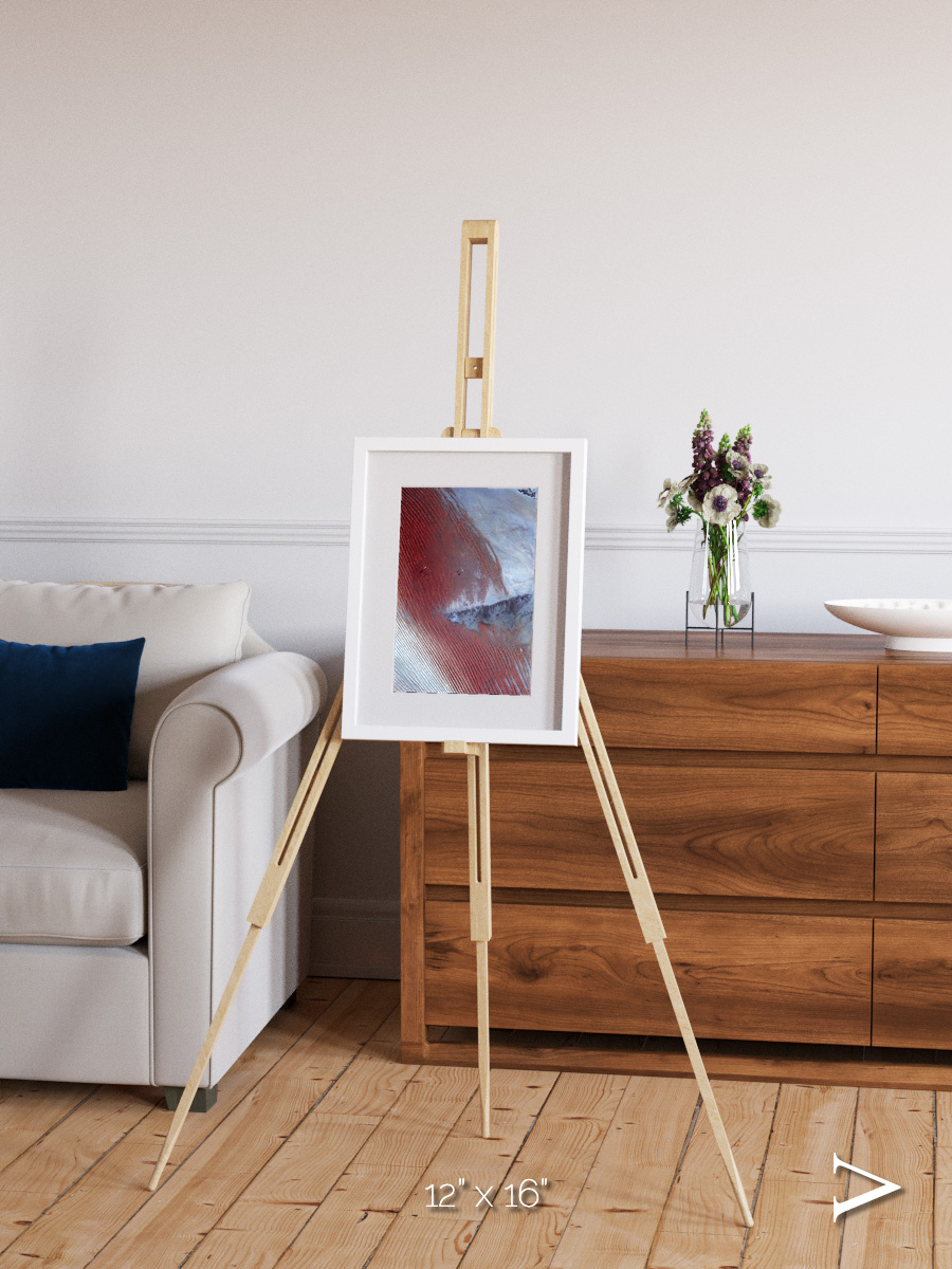 Wind Signatures, Empty Quarter Framed & Mounted Print
