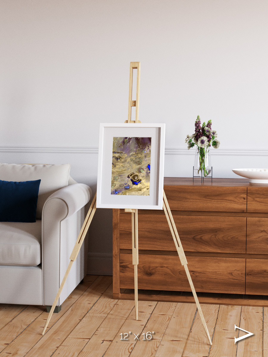 Salt Mirror, Great Salt Desert Framed & Mounted Print