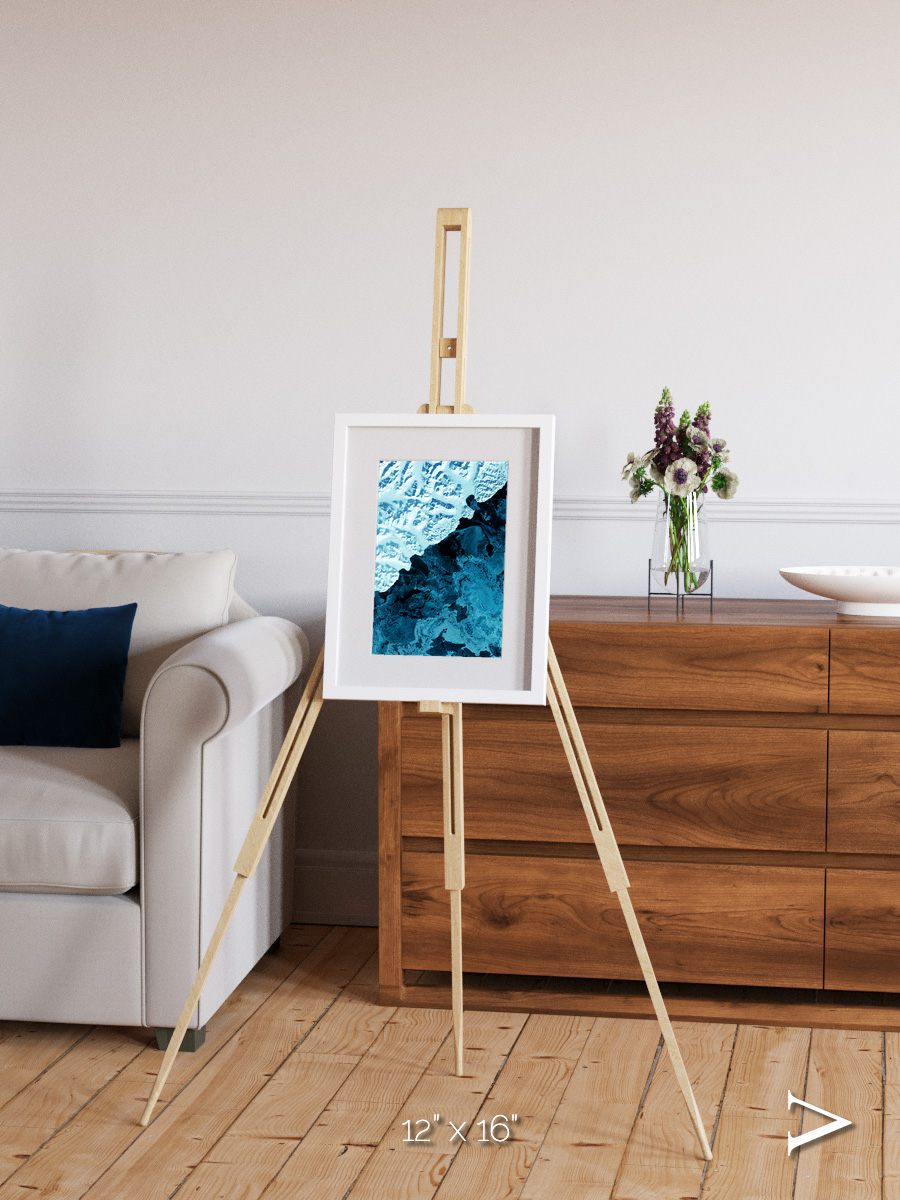 Glacial Passage, Kamchatka Peninsula Framed & Mounted Print