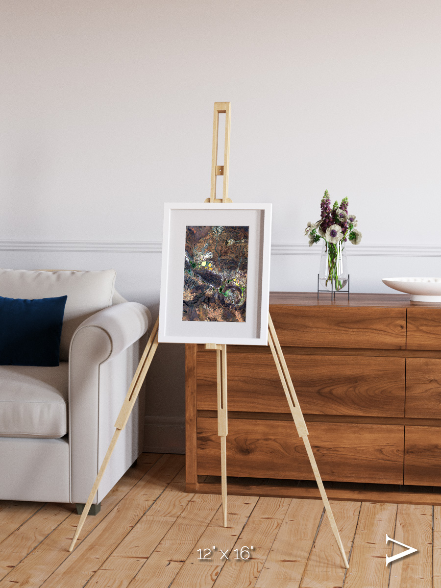 Ancient Impact, Shoemaker Crater Framed & Mounted Print