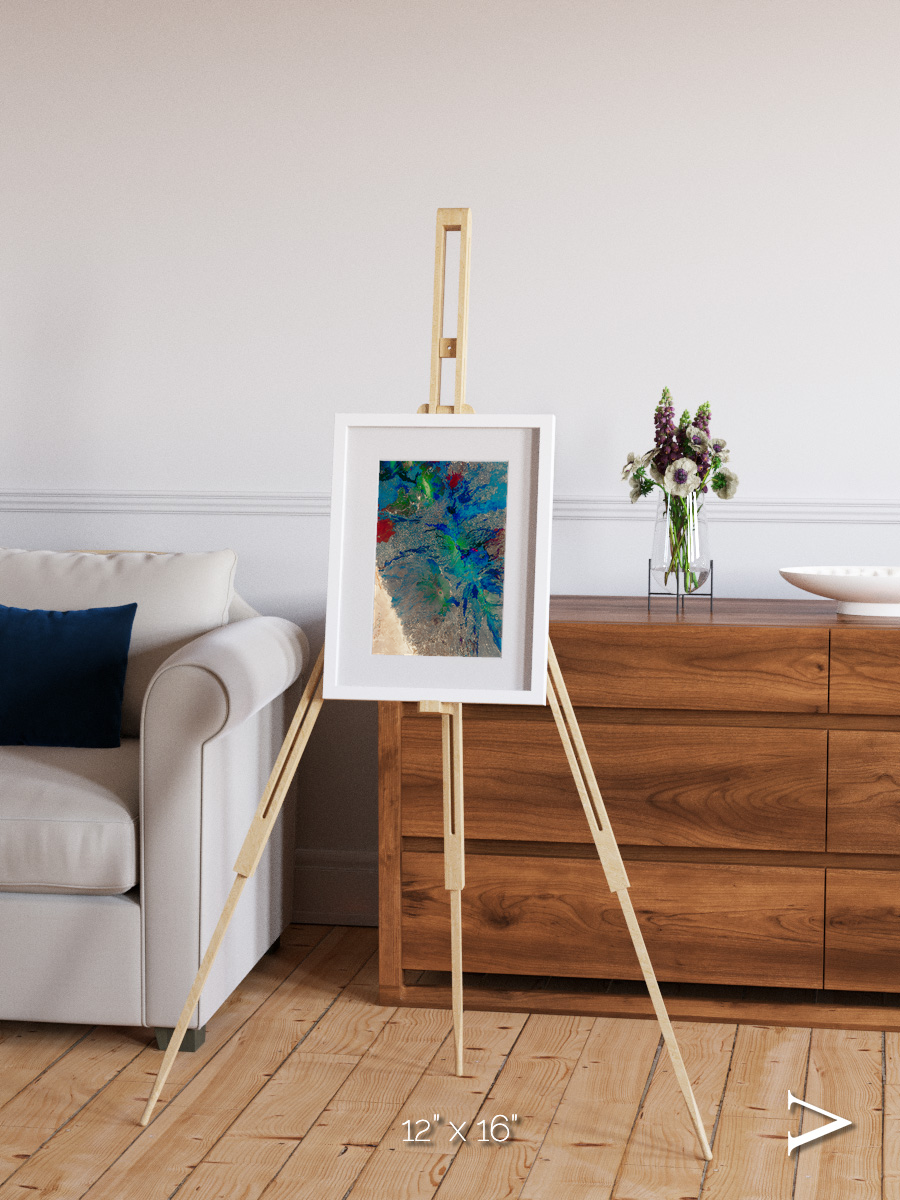 Rift and Fire, Ethiopia Framed & Mounted Print