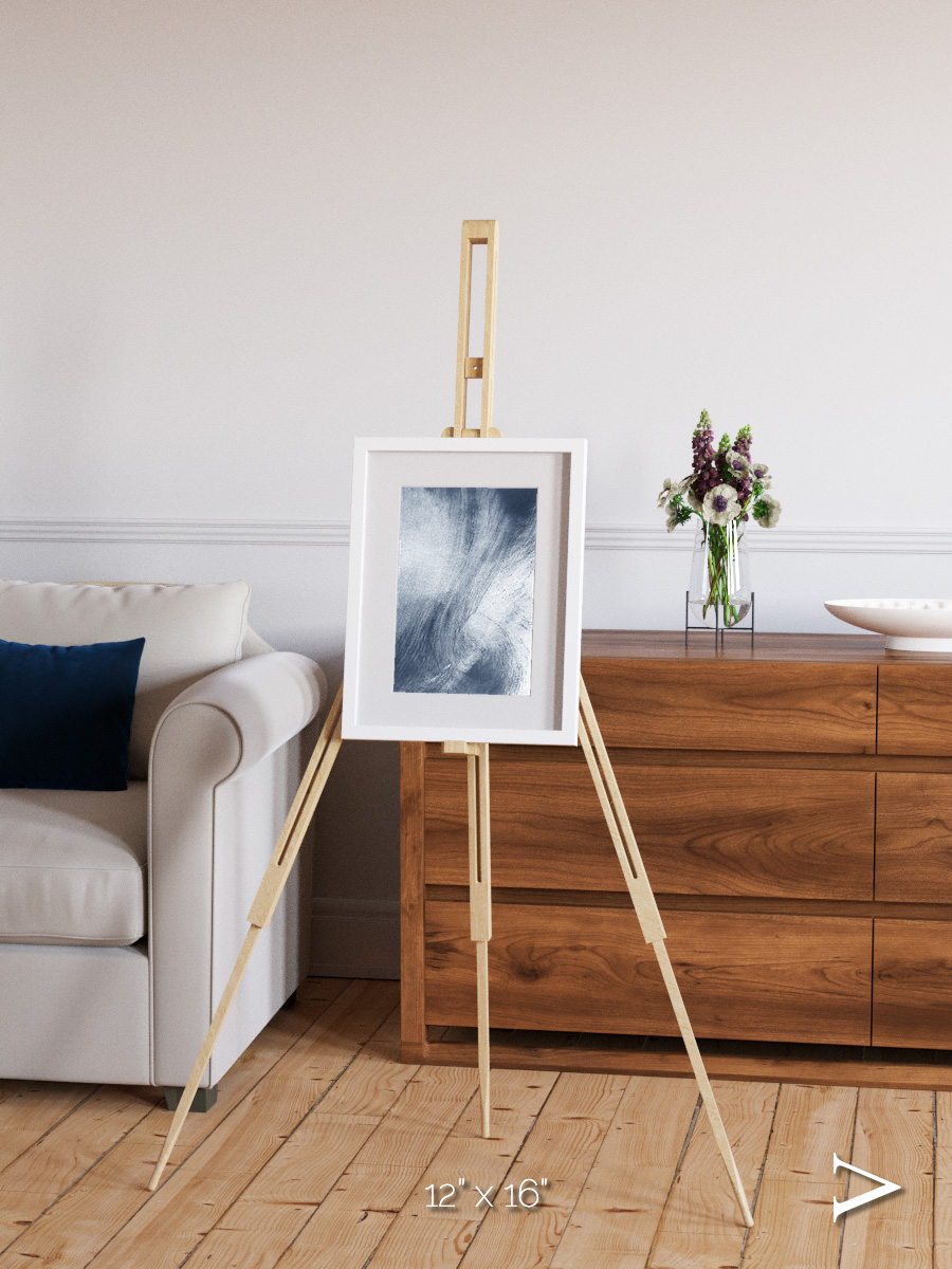 Wind Signatures, Whirlpool Cloud Framed & Mounted Print