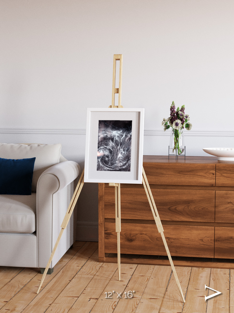 Wind Signatures, Whirlpool in the Air Framed & Mounted Print