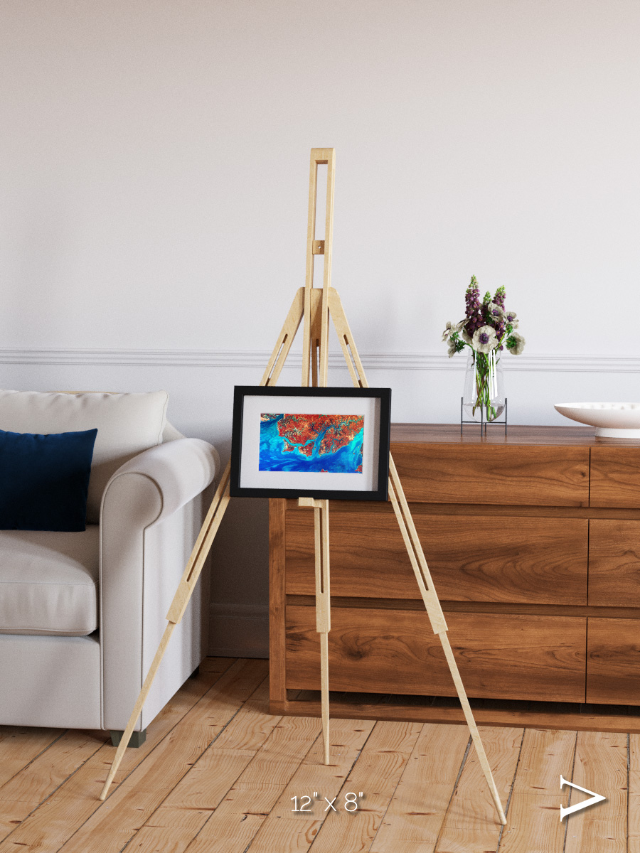 River and Plain, Guinea-Bissau Framed & Mounted Print