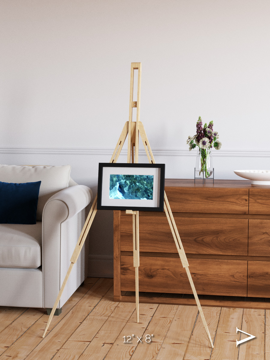 Heat Scars, Volcanoes Framed & Mounted Print