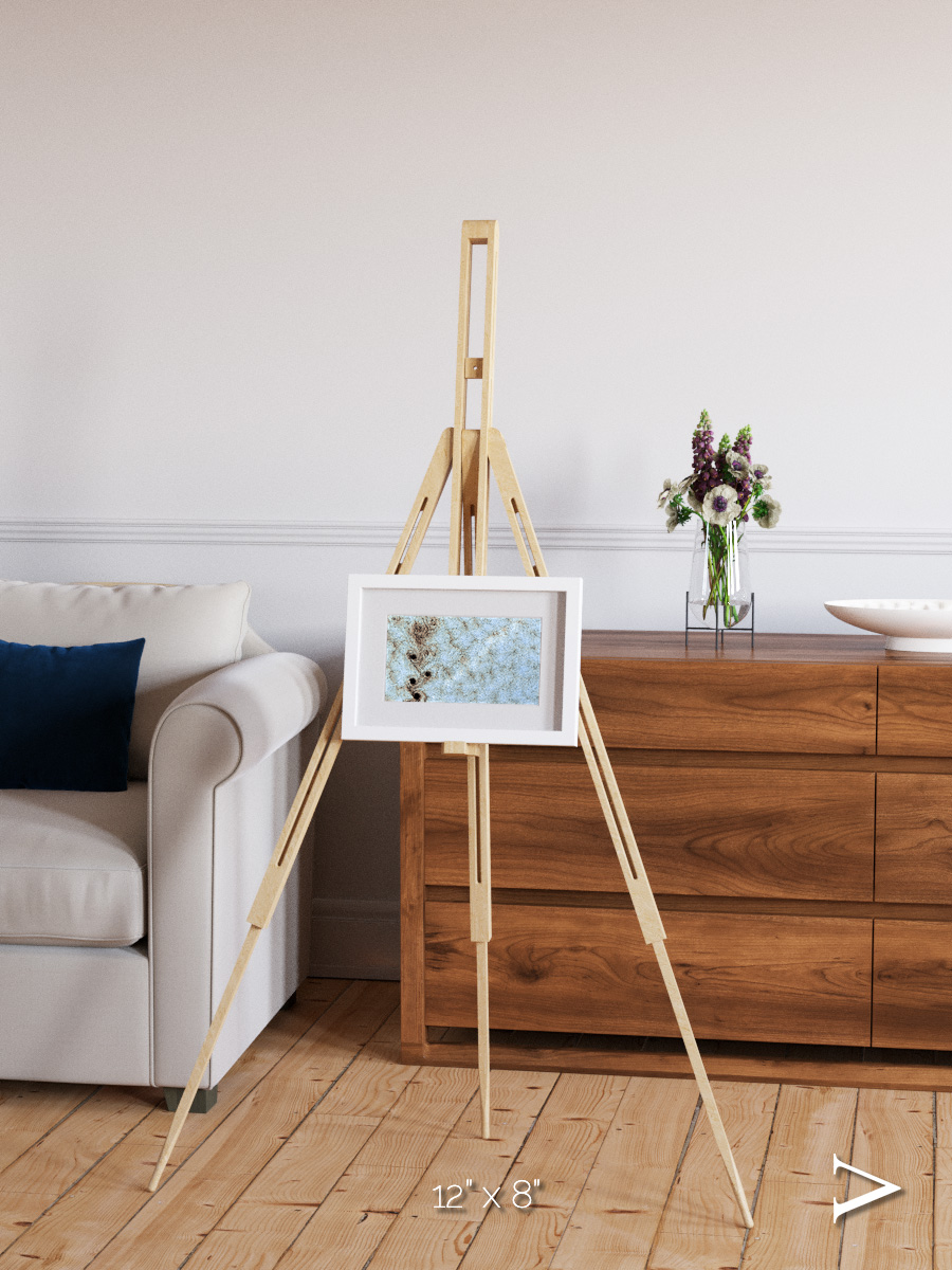 Wind Signatures, Karman Vortices Framed & Mounted Print